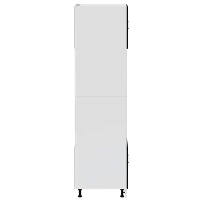 Armadi Forno 2 pz Kalmar Neri in Legno Multistrato - homemem39