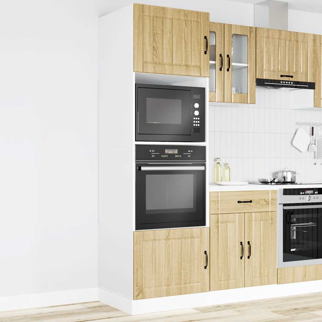 Armadi Forno 2 pz Lucca Rovere Sonoma in Legno Multistrato | homemem39