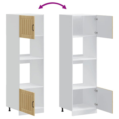 Armadi Forno 2 pz Kalmar Rovere Sonoma in Legno Multistrato - homemem39