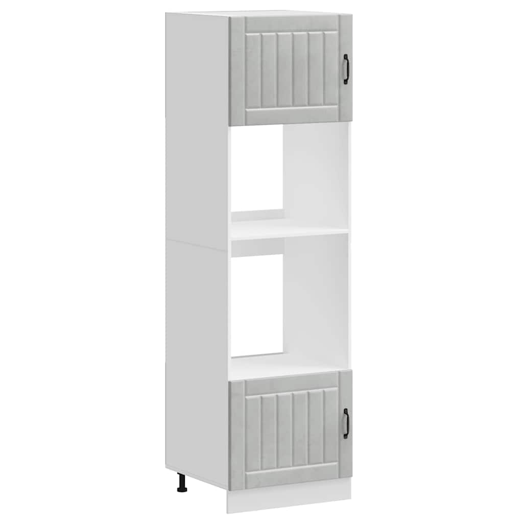 Armadi Forno 2 pz Kalmar Grigio Cemento in Legno Multistrato - homemem39