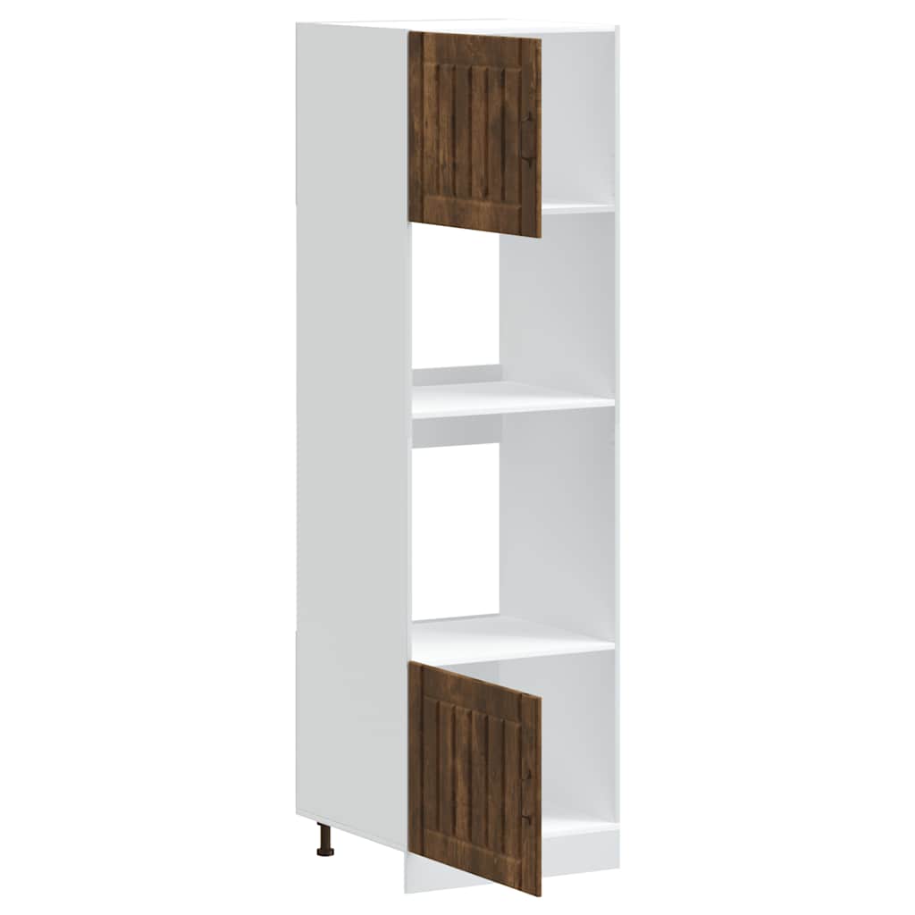 Armadi Forno 2 pz Lucca Rovere Fumo in Legno Multistrato | homemem39