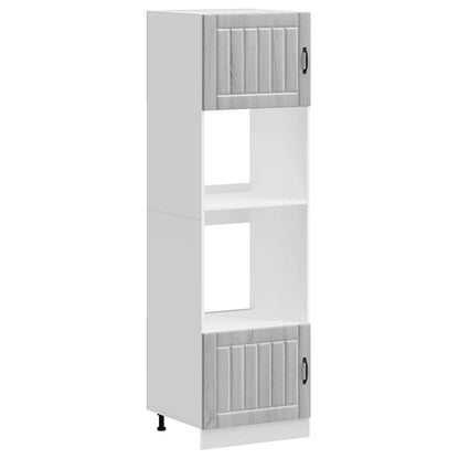 Armadi Forno 2 pz Kalmar Grigio Sonoma in Legno Multistrato | homemem39