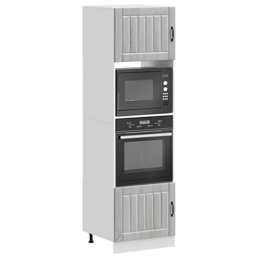 Armadi Forno 2 pz Kalmar Grigio Sonoma in Legno Multistrato | homemem39