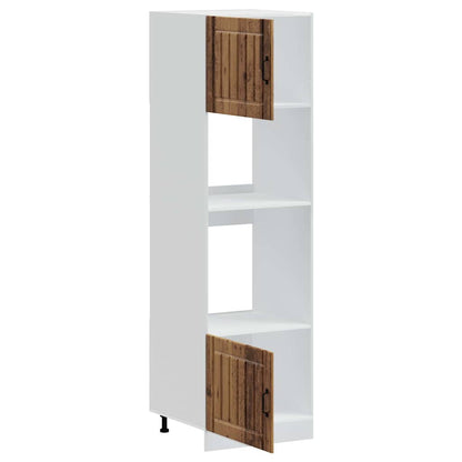 Armadi Forno 2 pz Kalmar Legno Antico in Legno Multistrato - homemem39