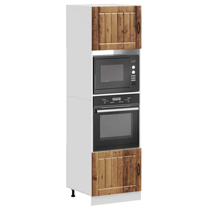 Armadi Forno 2 pz Lucca Legno Antico in Legno Multistrato | homemem39