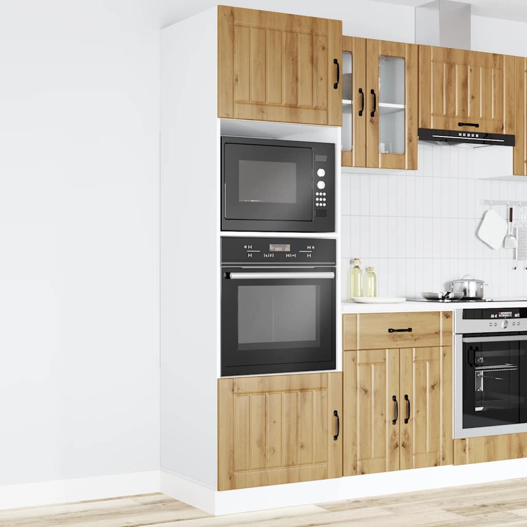 Armadi Forno 2pz Lucca Rovere Artigianale in Legno Multistrato | homemem39