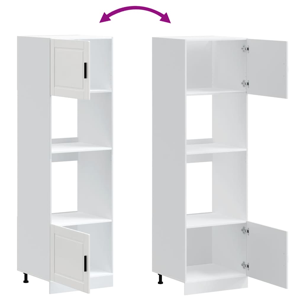 Armadi Forno 2 pz Porto Bianchi in Legno Multistrato - homemem39