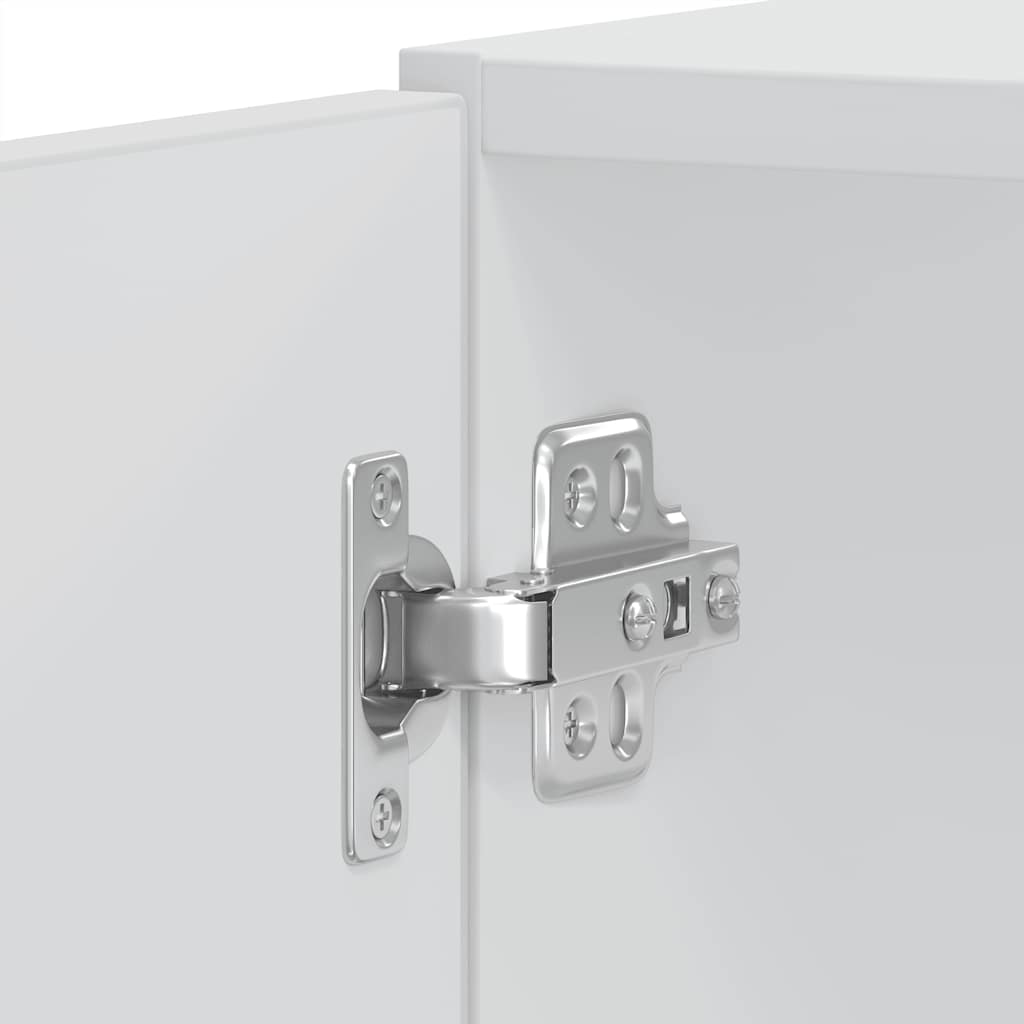 Armadi Forno 2 pz Porto Bianchi Lucido in Legno Multistrato - homemem39