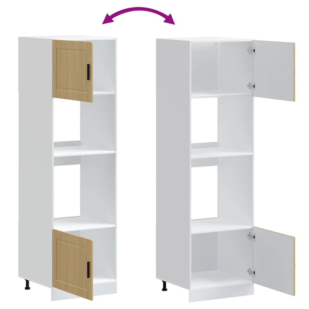 Armadi Forno 2 pz Porto Rovere Sonoma in Legno Multistrato - homemem39