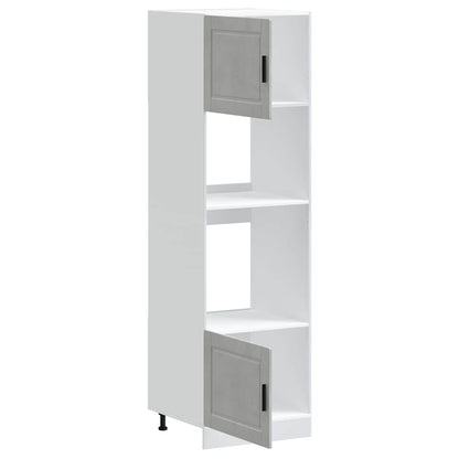 Armadi Forno 2 pz Porto Grigio Cemento in Legno Multistrato - homemem39