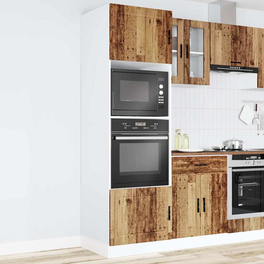 Armadi Forno 2 pz Porto Legno Antico in Legno Multistrato