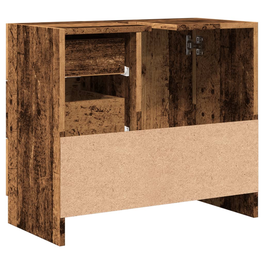 Mobile Sottolavabo Legno Vecchio 63x30x54 cm in Truciolato | homemem39