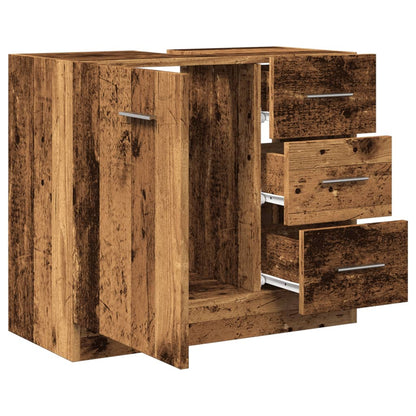 Mobile Sottolavabo Legno Vecchio 63x30x54 cm in Truciolato | homemem39