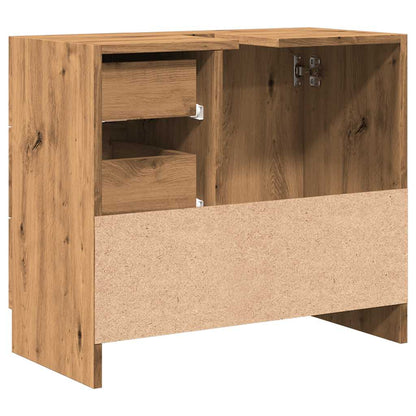 Mobile Lavabo Rovere Artigianale 63x30x54 cm in Truciolato