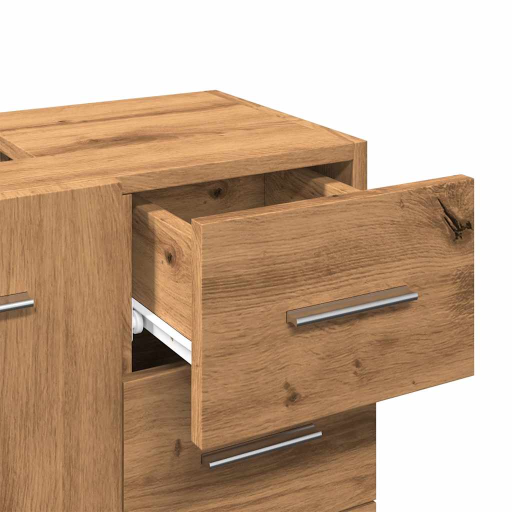 Mobile Lavabo Rovere Artigianale 63x30x54 cm in Truciolato | homemem39