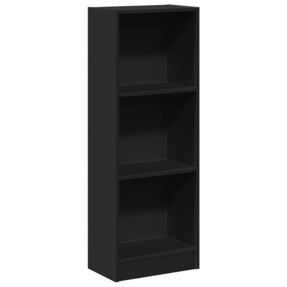 Libreria Nera 40x24x109 cm in Truciolato