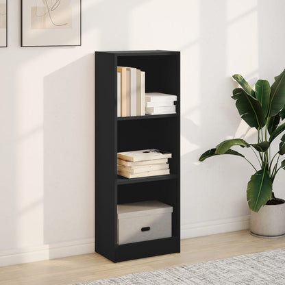 Libreria Nera 40x24x109 cm in Truciolato