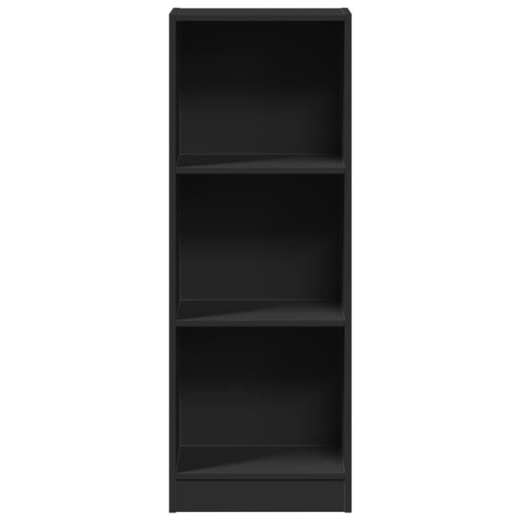 Libreria Nera 40x24x109 cm in Truciolato