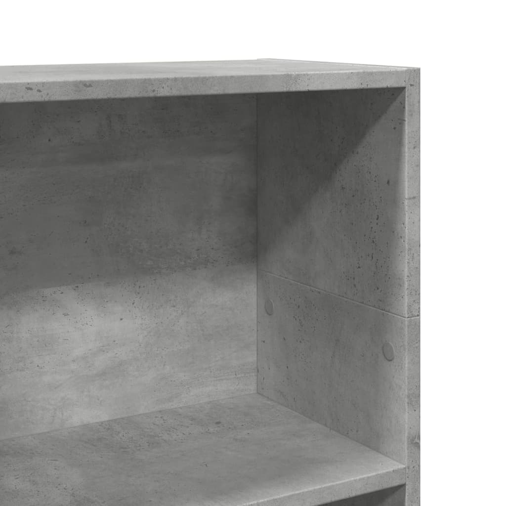 Libreria Grigio Cemento 40x24x109 cm in Truciolato