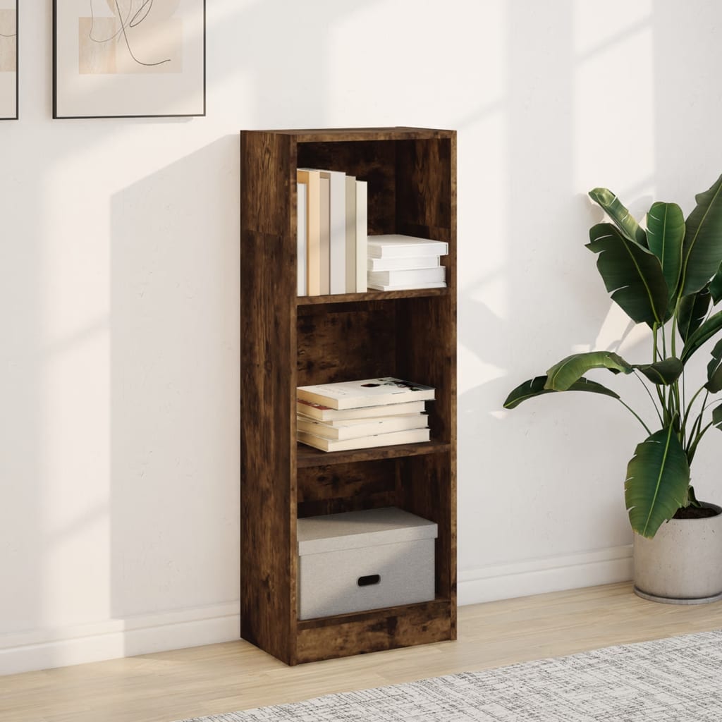 Libreria Rovere Fumo 40x24x109 cm in Truciolato