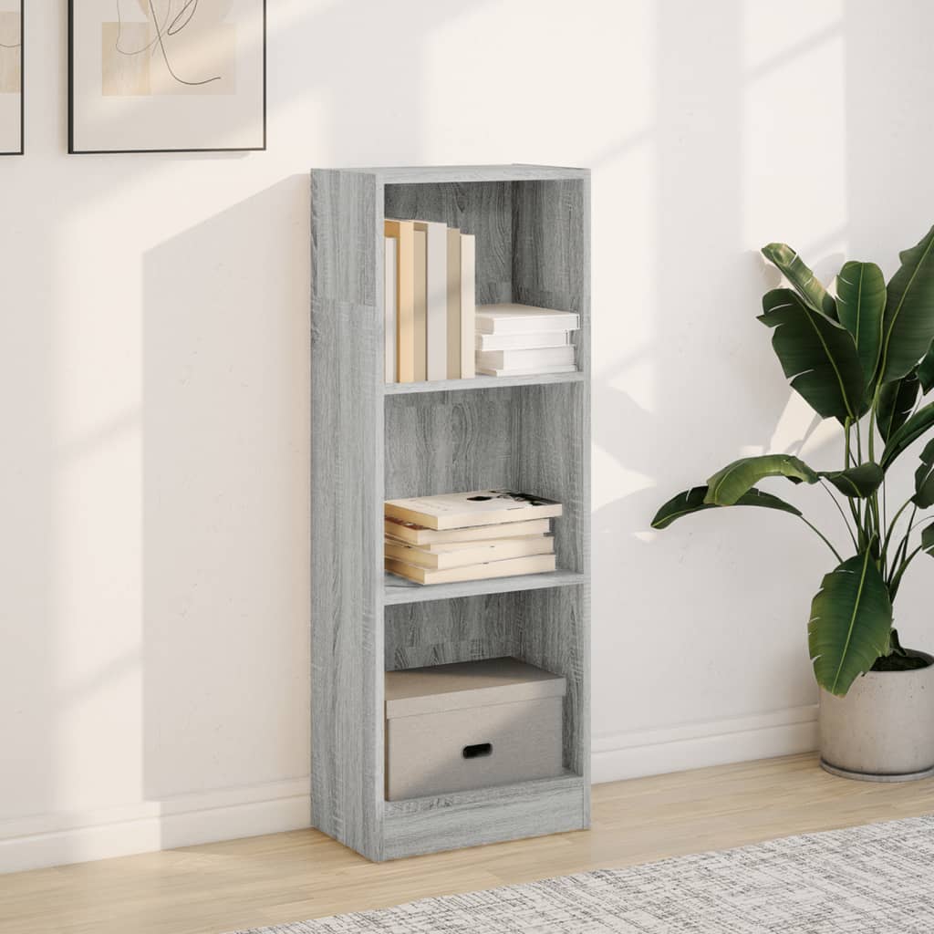 Libreria Grigio Sonoma 40x24x109 cm in Truciolato