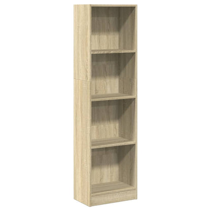 Libreria Rovere Sonoma 40x24x143 cm in Legno Multistrato