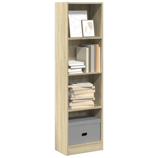 Libreria Rovere Sonoma 40x24x143 cm in Legno Multistrato