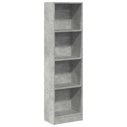 Libreria Grigio Cemento 40x24x143 cm in Truciolato