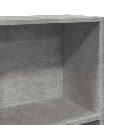 Libreria Grigio Cemento 40x24x143 cm in Truciolato