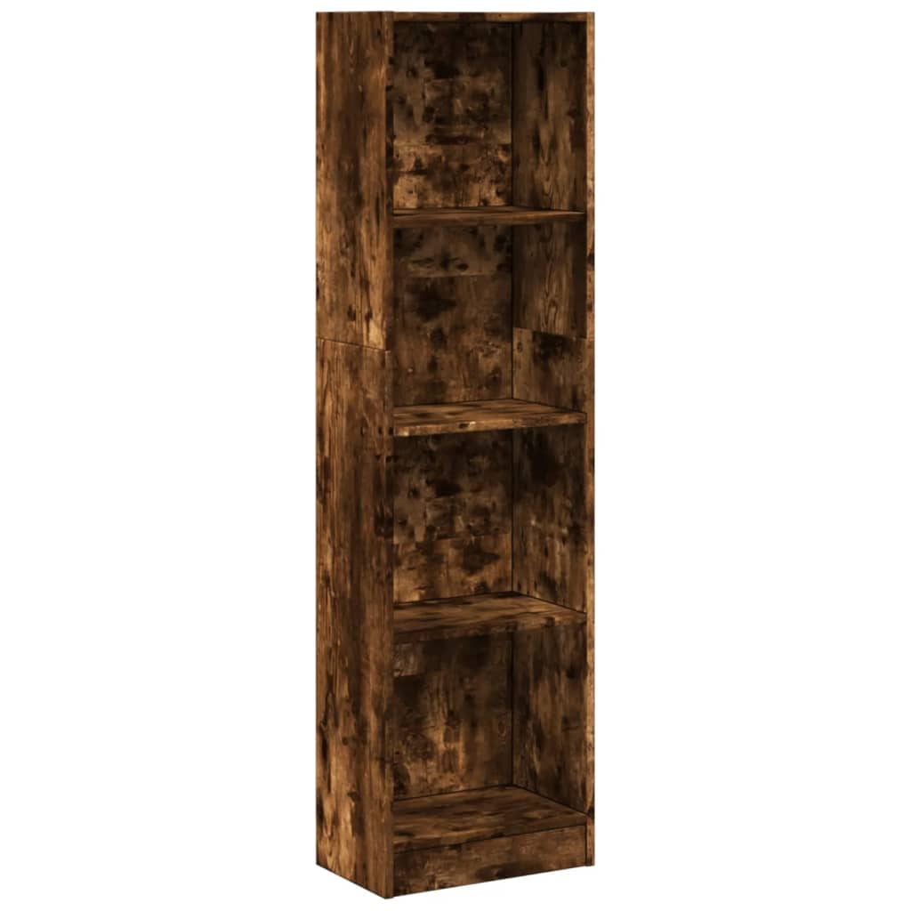 Libreria Rovere Fumo 40x24x143 cm in Truciolato