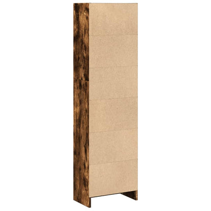 Libreria Rovere Fumo 40x24x143 cm in Truciolato