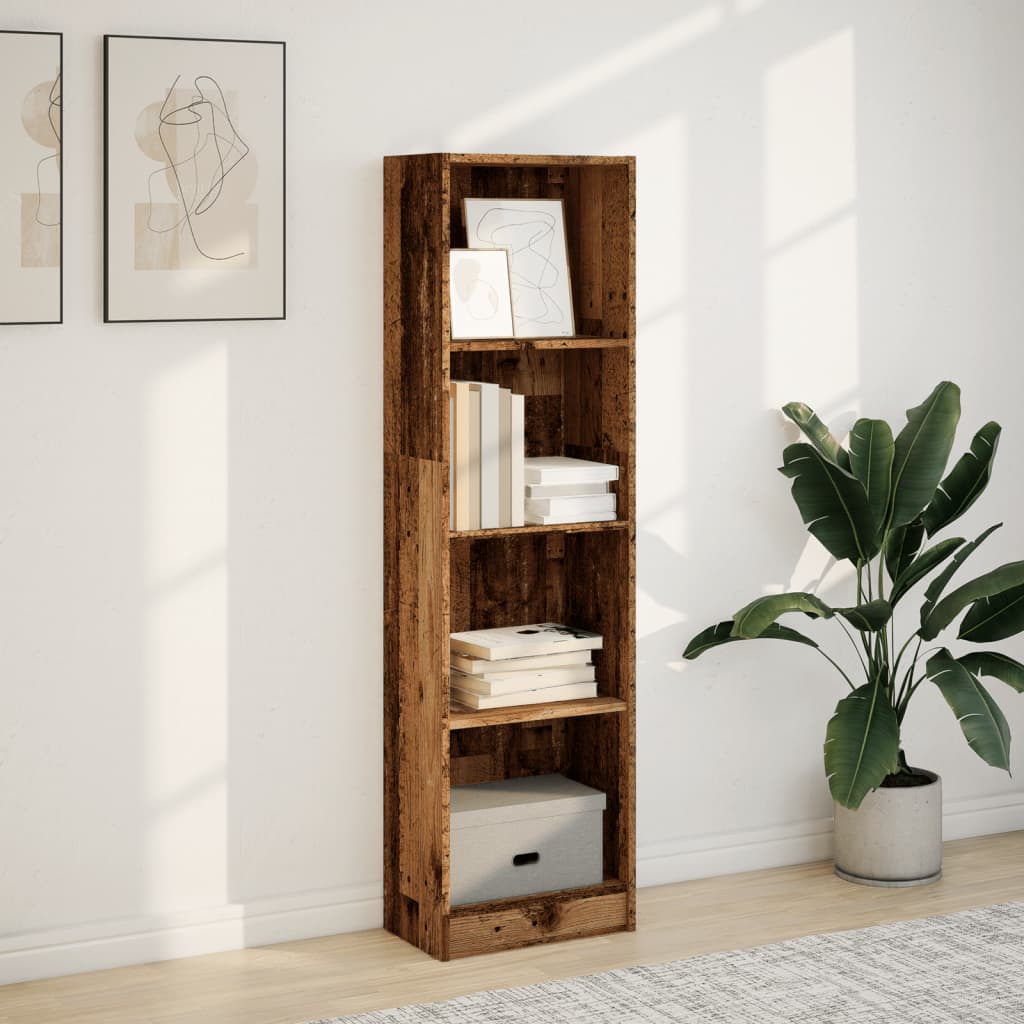 Libreria Legno Antico 40x24x143 cm in Truciolato