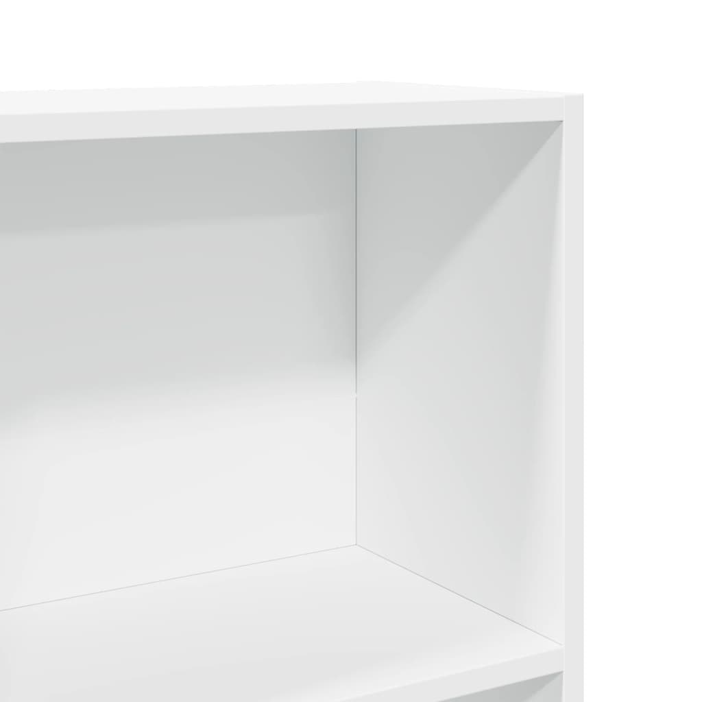 Libreria Bianca 40x24x176 cm in Legno Multistrato