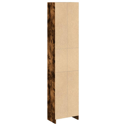 Libreria Rovere Fumo 40x24x176 cm in Legno Multistrato