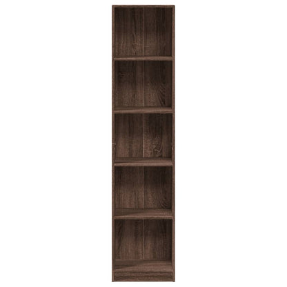 Libreria Rovere Marrone 40x24x176 cm in Legno Multistrato