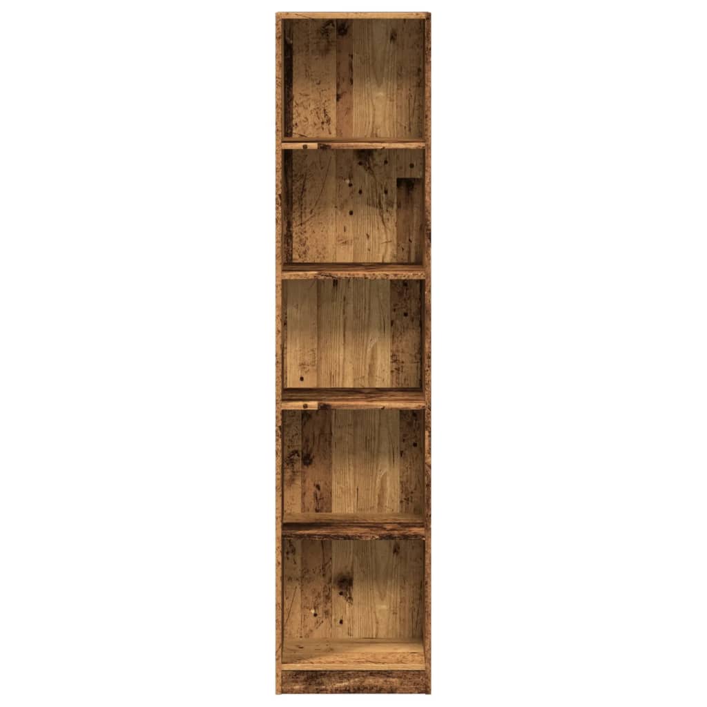 Libreria Legno Antico 40x24x176 cm in Legno Multistrato