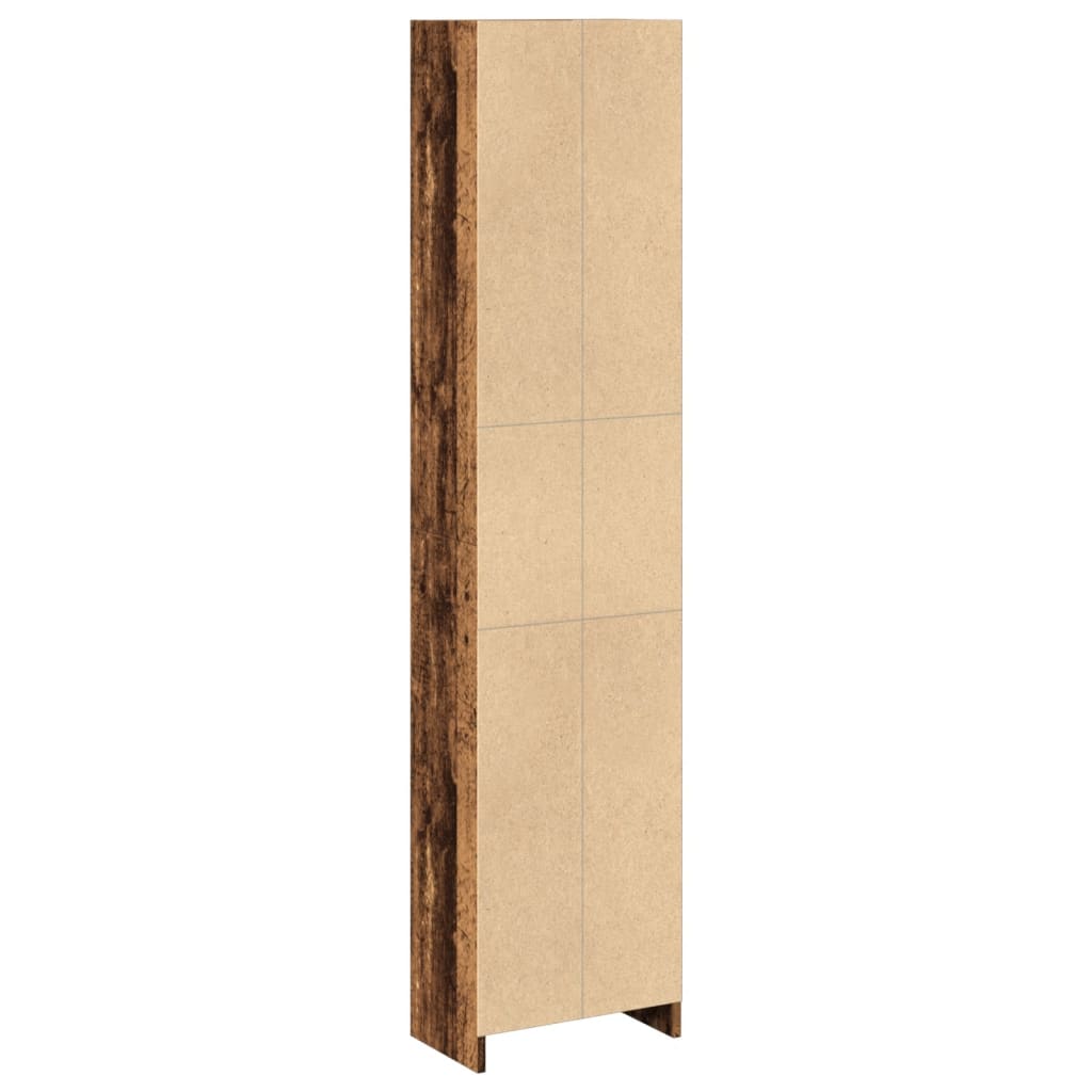 Libreria Legno Antico 40x24x176 cm in Legno Multistrato