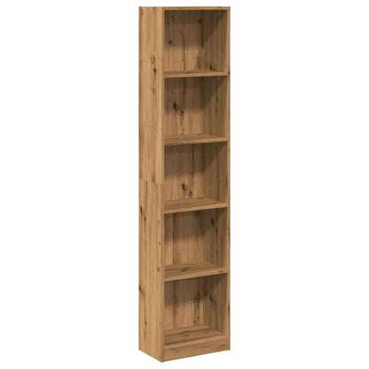 Libreria Rovere Artigianale 40x24x176 cm in Legno Multistrato