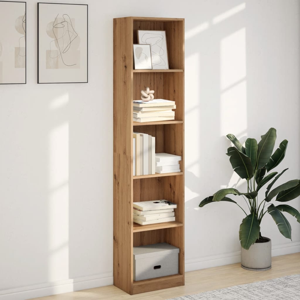 Libreria Rovere Artigianale 40x24x176 cm in Legno Multistrato