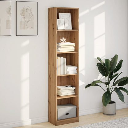 Libreria Rovere Artigianale 40x24x176 cm in Legno Multistrato