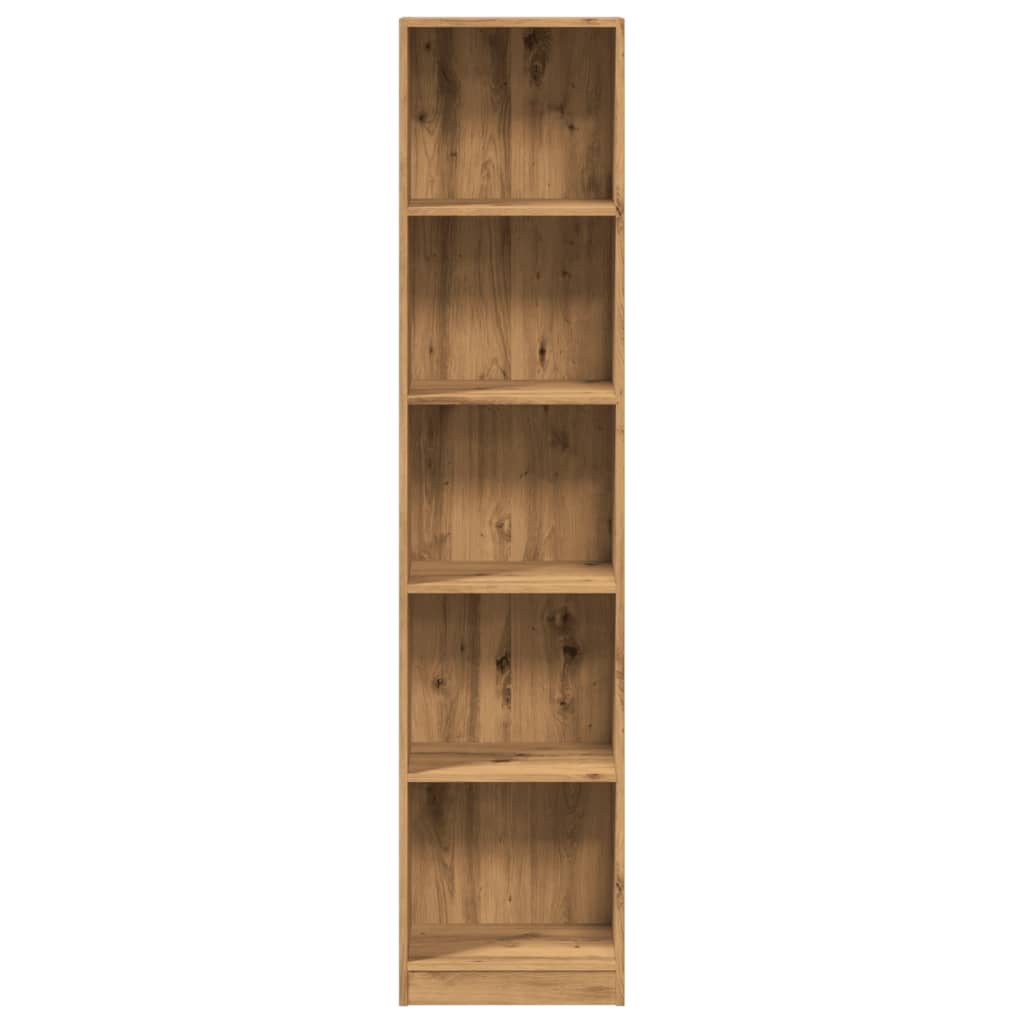 Libreria Rovere Artigianale 40x24x176 cm in Legno Multistrato