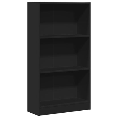 Libreria Nera 60x24x109 cm in Truciolato