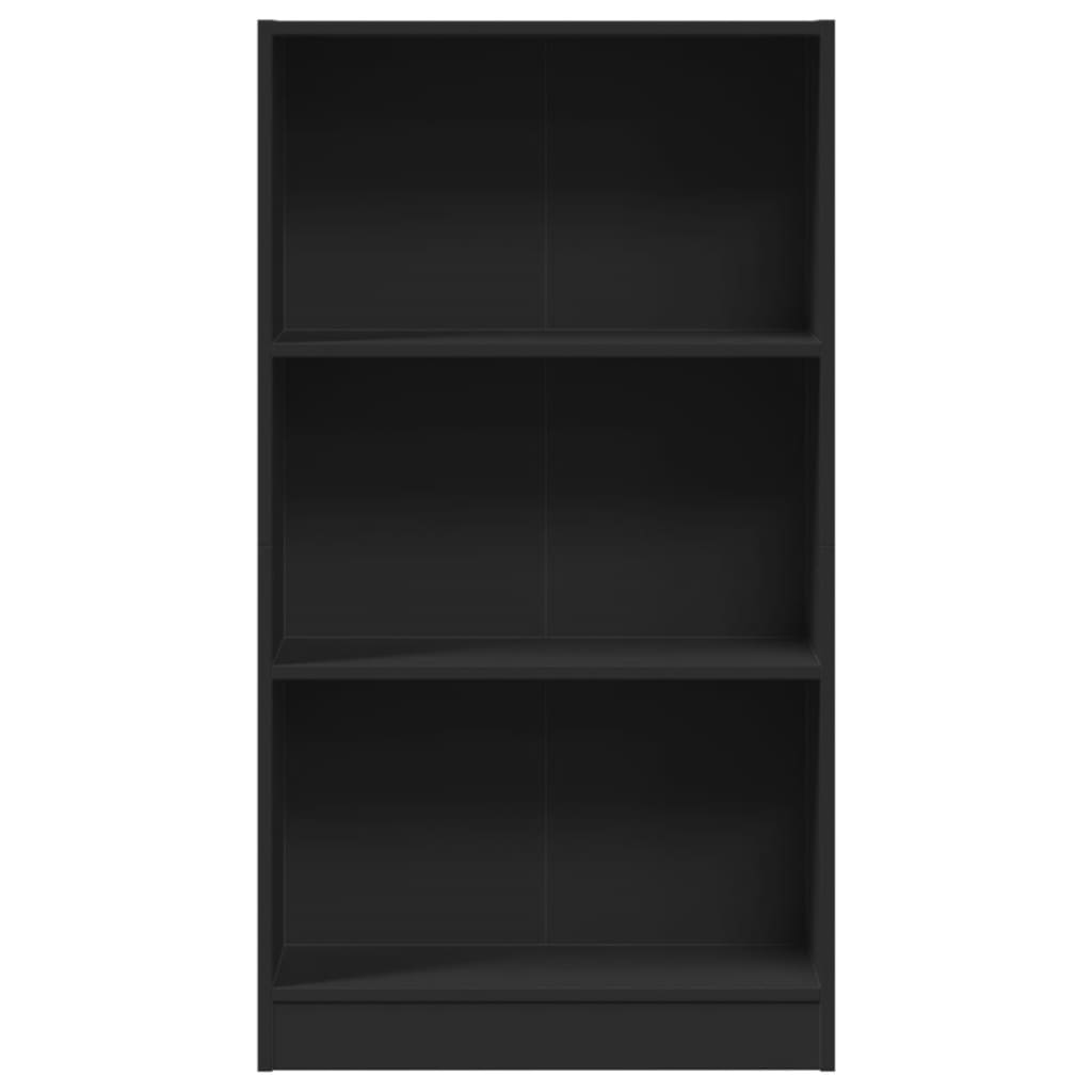 Libreria Nera 60x24x109 cm in Truciolato