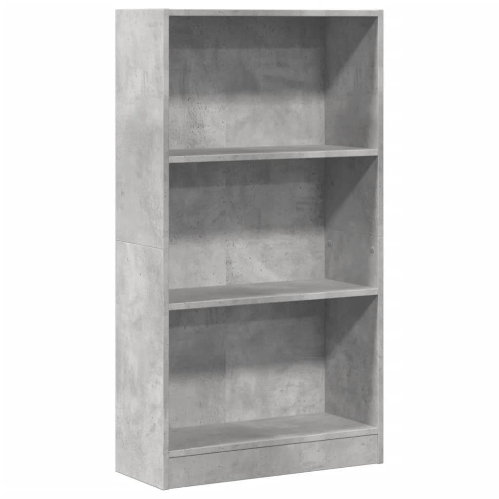 Libreria Grigio Cemento 60x24x109 cm in Truciolato