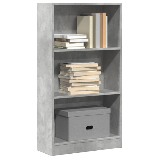 Libreria Grigio Cemento 60x24x109 cm in Truciolato