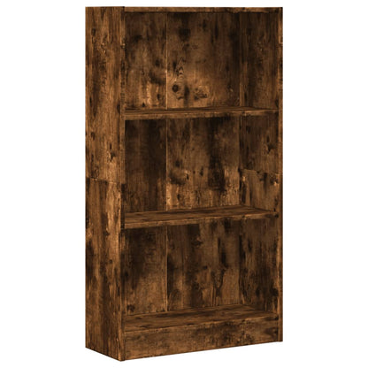 Libreria Rovere Fumo 60x24x109 cm in Truciolato