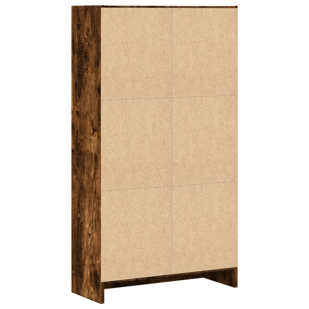 Libreria Rovere Fumo 60x24x109 cm in Truciolato