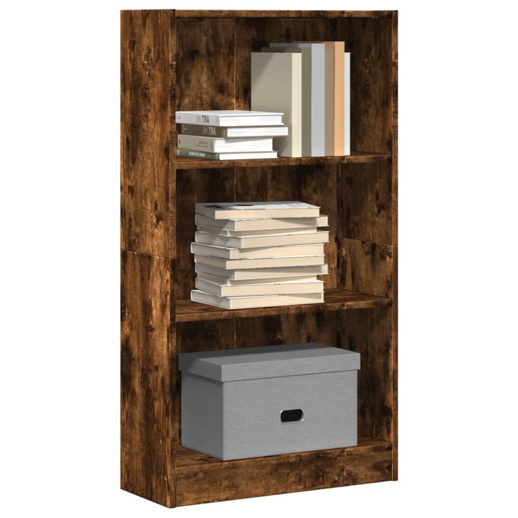 Libreria Rovere Fumo 60x24x109 cm in Truciolato