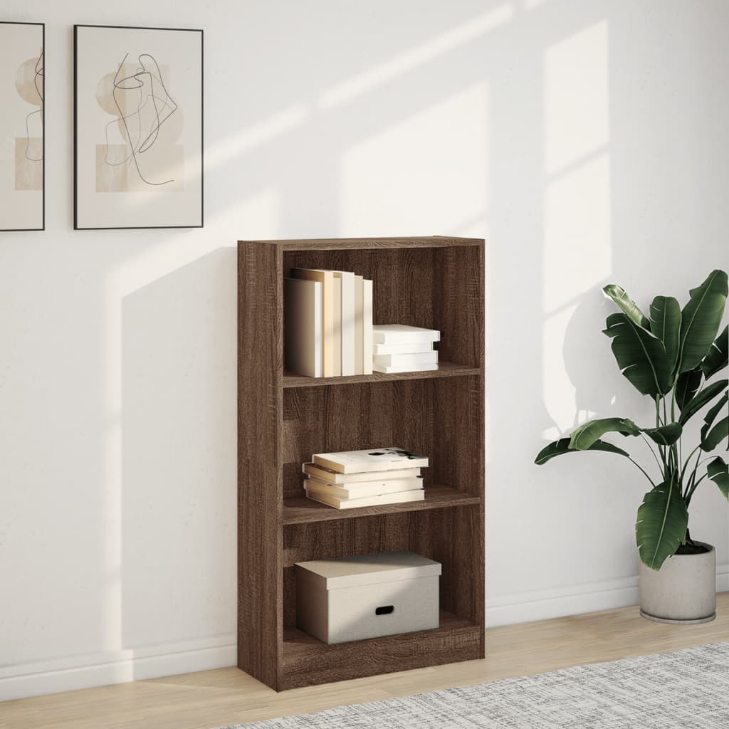 Libreria Rovere Marrone 60x24x109 cm in Legno Multistrato