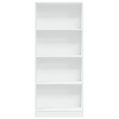 Libreria Bianca 60x24x143 cm in Legno Multistrato